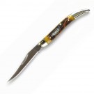 Pocket Classic, Toothpick, Burned Amber Jigged Bone, 1 Blade